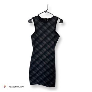 Design Lab Black and Grey Business Dress Size M